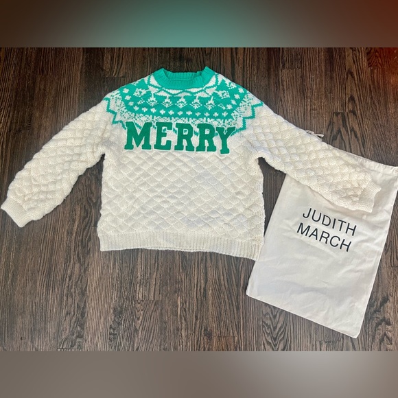 Judith March Green Merry Holiday Sweater - Picture 3 of 3